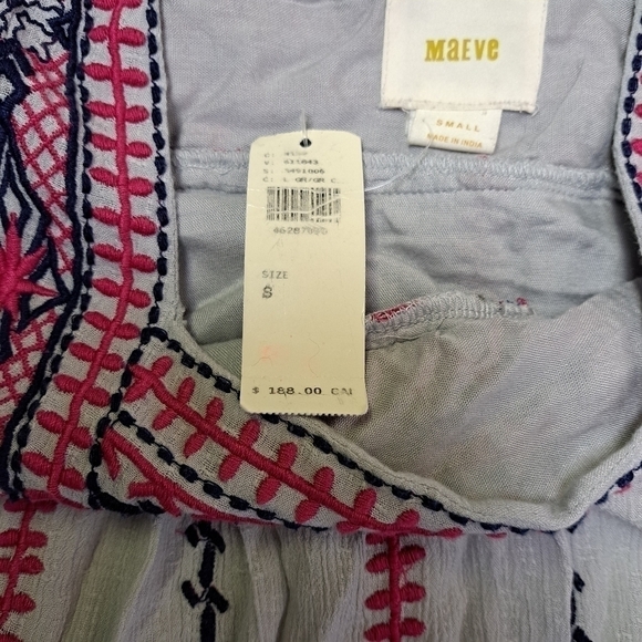 𝅺ANTHROPOLOGIE Maeve Ruidoso Embroidered Dress - Picture 9 of 13